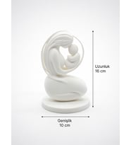 MYCRAFT3D Modern Anne & Bebek Biblo – Minimal Tasarım Dekoratif Obje Hediyelik Anneler Günü Hediyesi