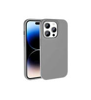 Apple iPhone 14 Pro Uyumlu Kılıf M-safe Şarj Özellikli Sıvı Teknolojili Silinebilir Sert Zore Kivi Kapak (Koyu Gri)