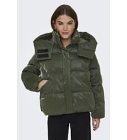 ONLY Bergen Life Oversize Kadın Puffer Mont Şişme Kışlık Ceket (Yeşil)