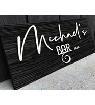 BK Gift Kişiye Özel Kabartma Tasarım Siyah(Ebony) Ahşap Bar Tabelası, Home Bar Tabela, Rustik Ev Dekorasyonu, Duvar Dekoru-6