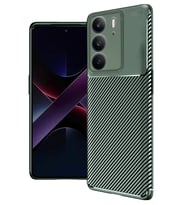 Newface Realme C75 4G Auto Focus Karbon Kapak - Koyu Yeşil