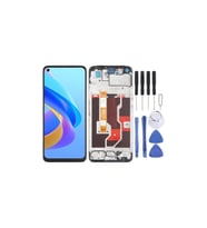 Cbtx Oppo A76 4g Lcd Ekran Sayısallaştırıcı Uyumlu Çerçeveli Tam Montaj (Siyah)