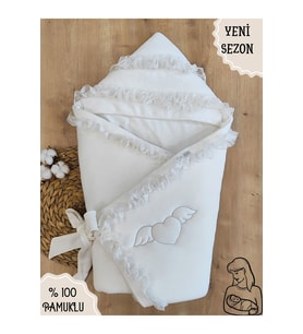 Bebek Battaniyesi Dış Kundak Mevsimlik Bebek Kundağı %100 Pamuklu Hastane Çıkışıyenidoğan Hediyelik