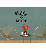 BK Home Think Less Do More Ahşap Duvar Yazısı-1 (Siyah)