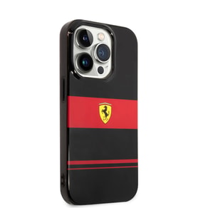 Apple iPhone 14 Pro Max Kılıf Ferrari Orjinal Lisanslı M-safe Şarj Özellikli Yatay Çizgili Dizayn Ka