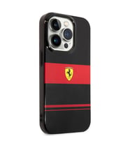 Apple iPhone 14 Pro Max Kılıf Ferrari Orjinal Lisanslı M-safe Şarj Özellikli Yatay Çizgili Dizayn Ka