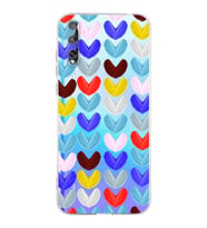 PrintiFy Huawei P Smart S ile Uyumlu Water Color 1  Kamera Korumalı Şeffaf  Kılıf