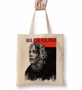 Billie Eilish 010 Bez Çanta Uzun Saplı