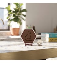 Zarif Kedi Silüetli Modern Masaüstü Süsü Ev ve Ofisiniz İçin Şık ve Estetik Bir Dekorasyon Parçası 10x10 cm