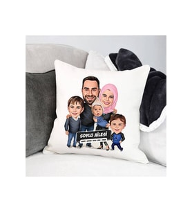 Karikatürlü Yastık