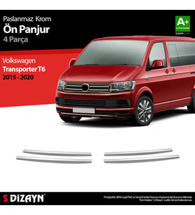 VW T6 Transporter Krom Ön Panjur 4 Prç. 2015-2020