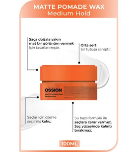 morfose Medium Hold Pomade Krem Mat Wax 100 ml Turuncu