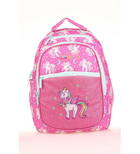 Kaukko Kids Sırt Çantası Simli Nakışlı Unicorn L5140 (Pembe)
