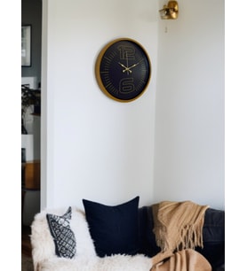 36 Cm Kahverengi Modern Duvar Saati (Standart)