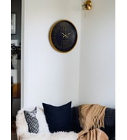 36 Cm Kahverengi Modern Duvar Saati (Standart)