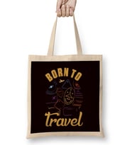 Born Travel Blogger Traveler Blogging Wanderlust Traveling Bez Çanta Uzun Saplı