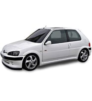 Peugeot 106 Yan Marşpiyel Seti Plastik Mat Siyah 1991-2003
