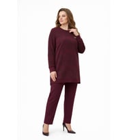 Kadın Gölge Desen Tunik Pantolon Takım  BGL-ST05430
