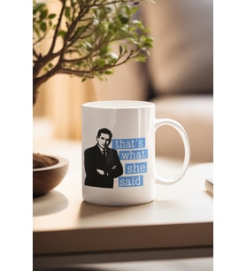 That's What She Said No:5 Blue Michael Scott The Office Baskılı Kupa Bardak
