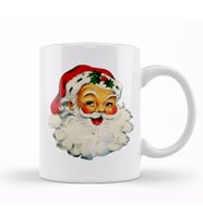 Yılbaşı Yeni Yıl Konseptli Noel Baba Kupa Bardak Porselen