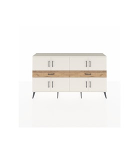 Arges Konsol 4 Raflı 2 Çekmeceli 8 Kapaklı 176x30x99 Aytaşı-Aytaşı/Çam