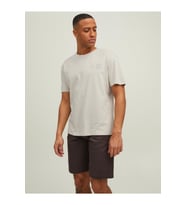 Jack & Jones Japan Tee Ss Crew Neck Erkek Bej Tshirt 12210323-06