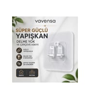 Şeffaf Yapışkanlı Çerçeve Askısı Delmeden Duvar Askı Aparatı 4adet