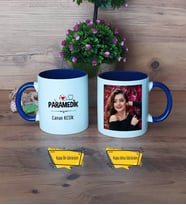 Paramedik Kupa Bardak Lacivert Fotoğraflı Paramedikler Günü Tıp Bayramı Hediyesi