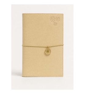 VICTORIA'S JOURNALS CHARM ÇİÇEK 126-2738 VEGAN DERİ KAPAK A5 100 gr. 96 YP. KREM NOKTALI DEFTER PAST