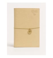 VICTORIA'S JOURNALS CHARM ÇİÇEK 126-2738 VEGAN DERİ KAPAK A5 100 gr. 96 YP. KREM NOKTALI DEFTER PAST
