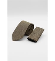 Sarı-Lacivert Desenli 7 Cm Kravat 1090260110