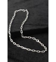 Kalın Zincir Yuvarlak Oval Model 925 Ayar Gümüş Kolye (Silver)
