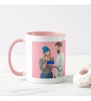 Pembe Fotoğraflı Kupa