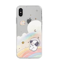 Iphone Xsmax Uyumlu Sevimli Köpek Desenli Şeffaf Telefon Kılıfı