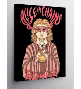 Kanvas Tablo Zincirlenmiş Alice
