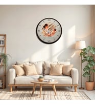 Kişiye Özel Tek Resimli Eskitme Ve Modern Ahşap Duvar Saati