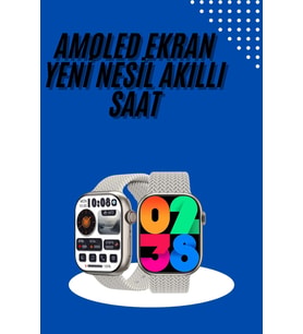 Akıllı Kol Saat Amoled Ekran Android ve İOS Uyumlu Arama Konuşma