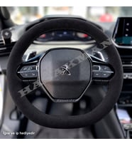 Peugeot 2008 Dikme Direksiyon Kılıfı Alcantara Süet Monza Black Yeni GT 2020-2026