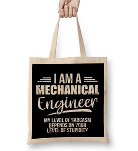 I Am A Mechanical Engineer Bez Çanta Uzun Saplı
