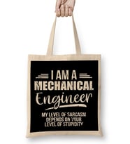 I Am A Mechanical Engineer Bez Çanta Uzun Saplı