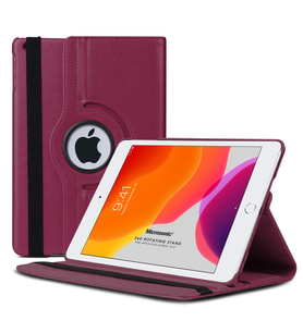 Microsonic Apple iPad 10.2'' 9. Nesil (A2602-A2604-A2603-A2605) Kılıf 360 Rotating Stand Deri Mor