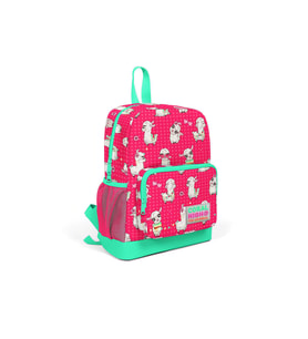 Coral High Kids Neon Mercan Alpaka Desenli İki Bölmeli İlkokul Sırt Çantası 23300