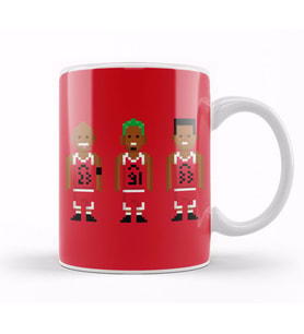 Chicago Bulls Pixel Players Classic Bulls Kupa Bardak Porselen