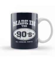 1990s Made In 90s All Genuine Parts Kupa Bardak Porselen