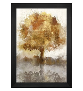 Soyut Şekiller Motifli Kanvas Tablo 50 x 70 cm Siyah Çerçeve