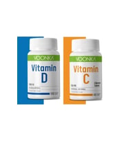 Voonka Vitamin D 102 Tablet+Voonka 500 Mg Vitamin C 62 Çiğneme Tableti