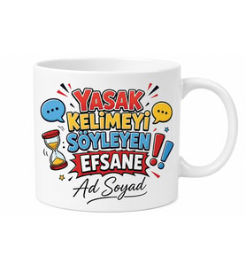 Kelime Oyunu Esprili Kupa Yasak Kelimeyi Söyleyen Bardak Kutu Oyunu Hediye