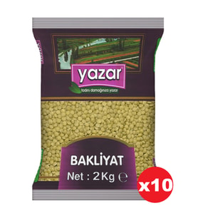 Yazar Yeşil Mercimek 2 Kg x 10 Adet  Proteini Yüksek İç Anadolu Bölgesi Ürünüdür