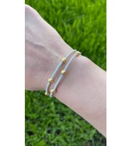 Dorika Boncuk Detaylı İki Zincirli Altın Gümüş Rengi Kombinli Gümüş Bileklik : Gümüş - 17 cm : Gümüş - Altın - 19 cm : Gümüş - 20 cm : Altın - 20 cm : Gümüş - Altın - 20 cm (Gümüş)