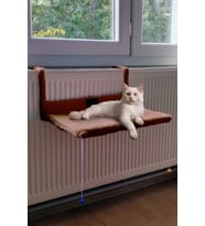 Kedi Radyatör Yatağı Kahve Polar Petek Üstü Askılı Hamak Tarzı